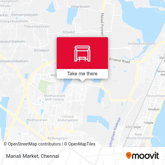 Manali Market map