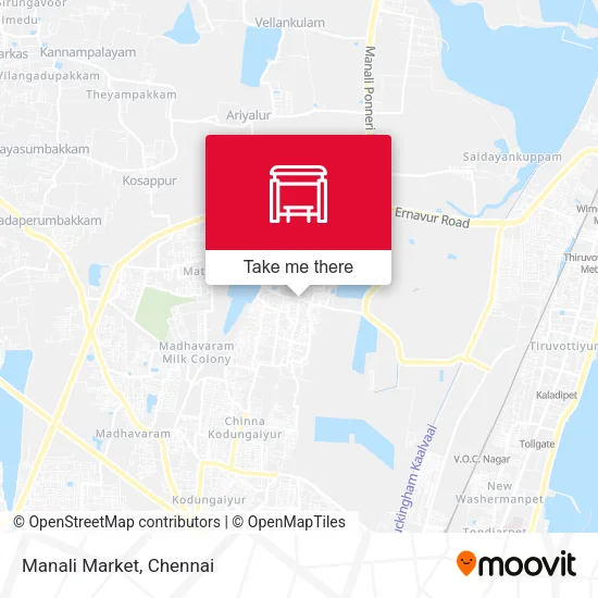 Manali Market map