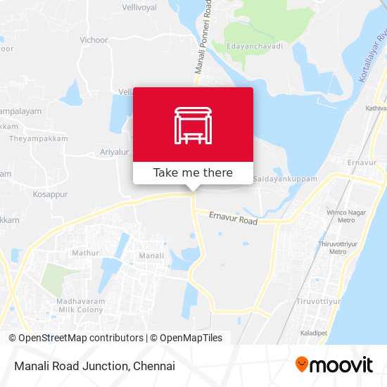 Manali Road Junction map