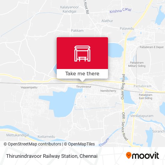 Thirunindravoor Railway Station map