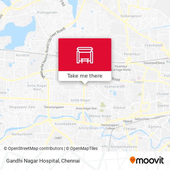 Gandhi Nagar Hospital map