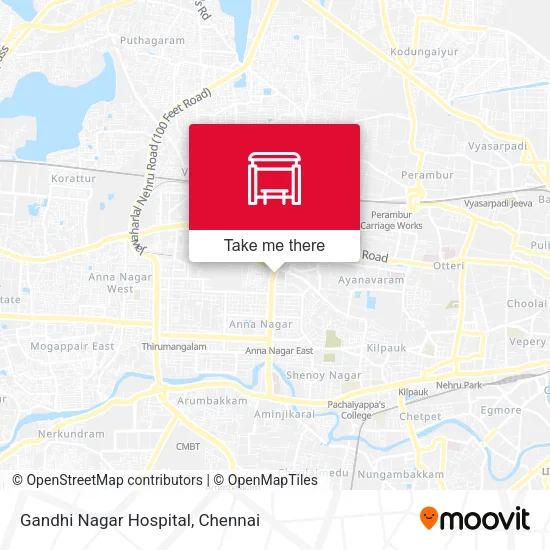 Gandhi Nagar Hospital map