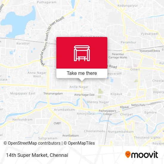 14th Super Market map