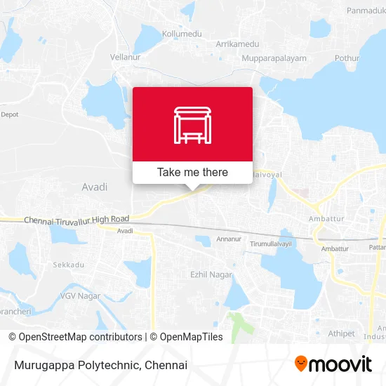 Murugappa Polytechnic map