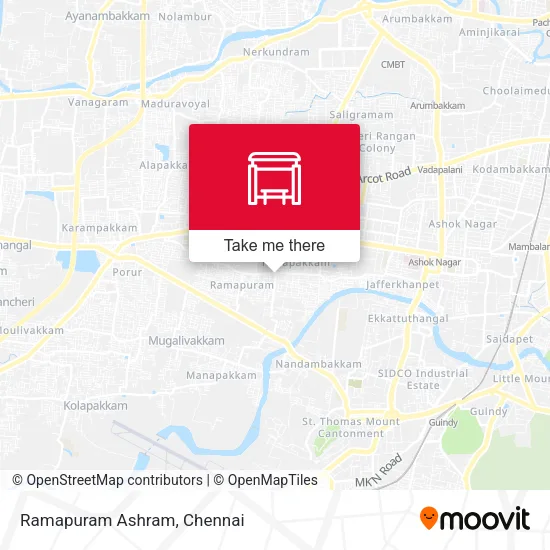 Ramapuram Ashram map