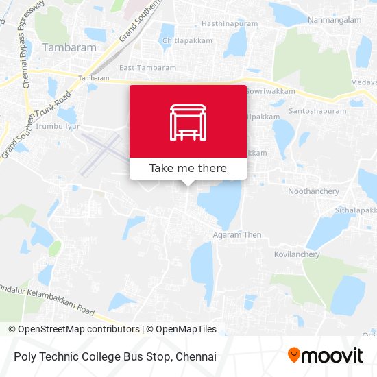 Poly Technic College Bus Stop map