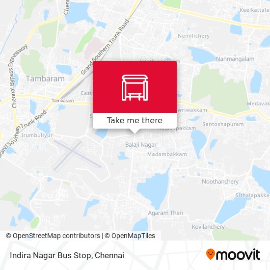 Indira Nagar Bus Stop map