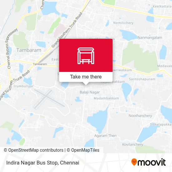 Indira Nagar Bus Stop map