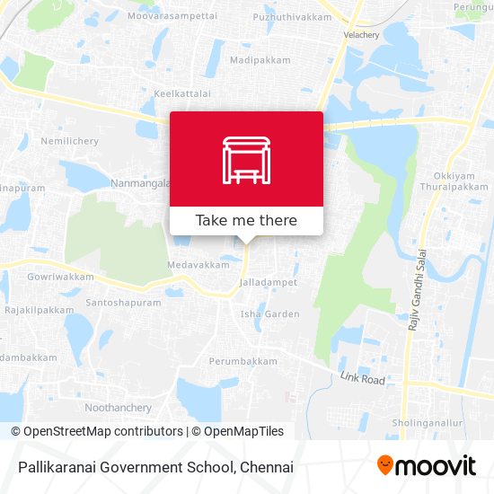 Pallikaranai Government School map