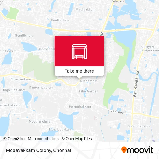 Medavakkam Colony map