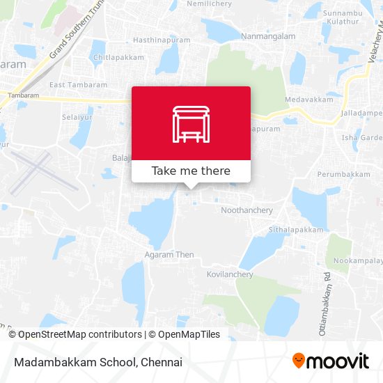 Madambakkam School map