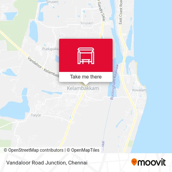 Vandaloor Road Junction map