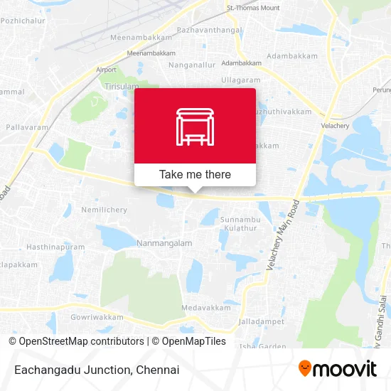 Eachangadu Junction map