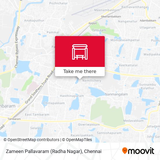 Zameen Pallavaram (Radha Nagar) map