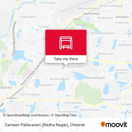 Zameen Pallavaram (Radha Nagar) map