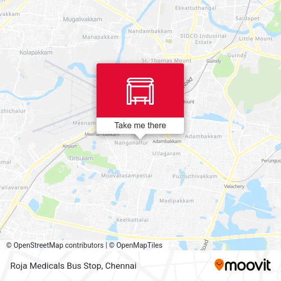 Roja Medicals Bus Stop map