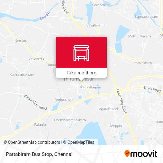 Pattabiram Bus Stop map