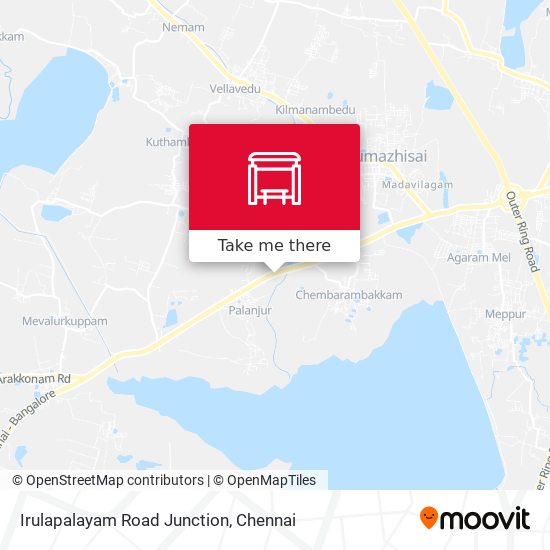 Irulapalayam Road Junction map
