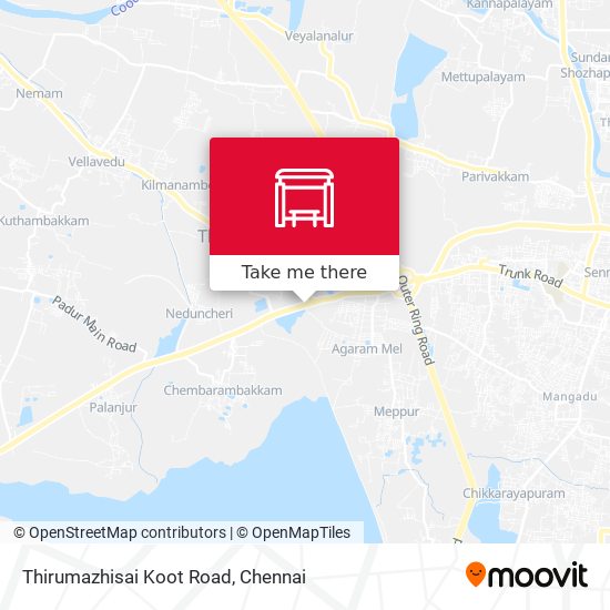 Thirumazhisai Koot Road map
