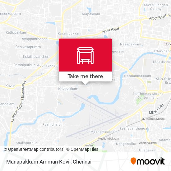 Manapakkam Amman Kovil map