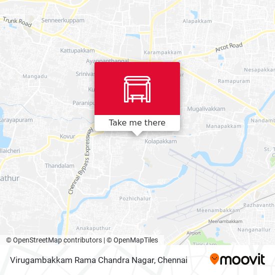 Virugambakkam Rama Chandra Nagar map