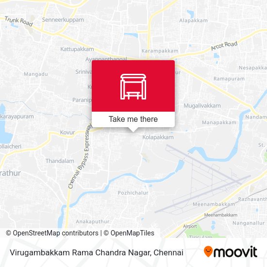 Virugambakkam Rama Chandra Nagar map