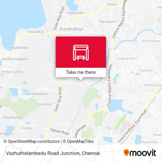 Vazhuthalambedu Road Junction map
