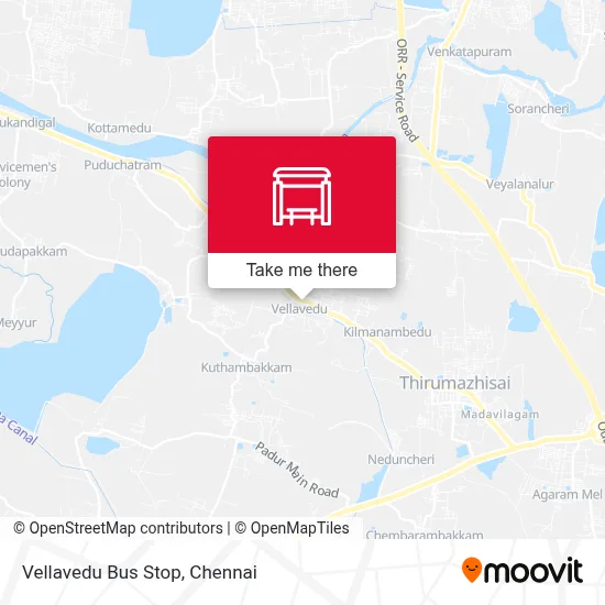Vellavedu Bus Stop map