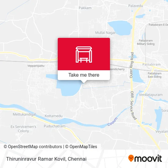 Thiruninravur Ramar Kovil map