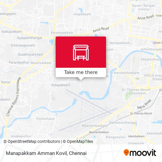 Manapakkam Amman Kovil map