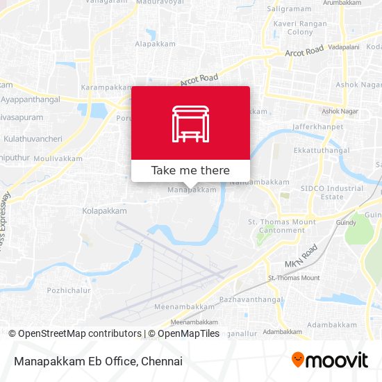 Manapakkam Eb Office map