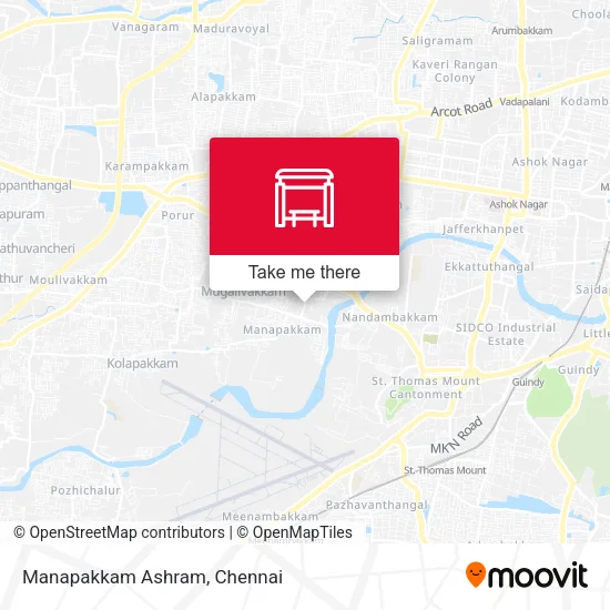 Manapakkam Ashram map