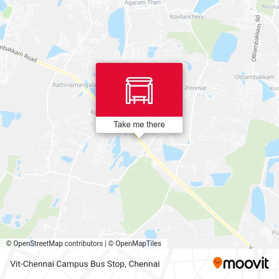 Vit-Chennai Campus Bus Stop map