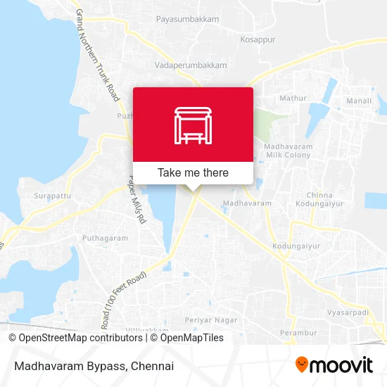 Madhavaram Bypass map