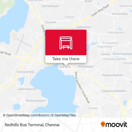 Redhills Bus Terminal map