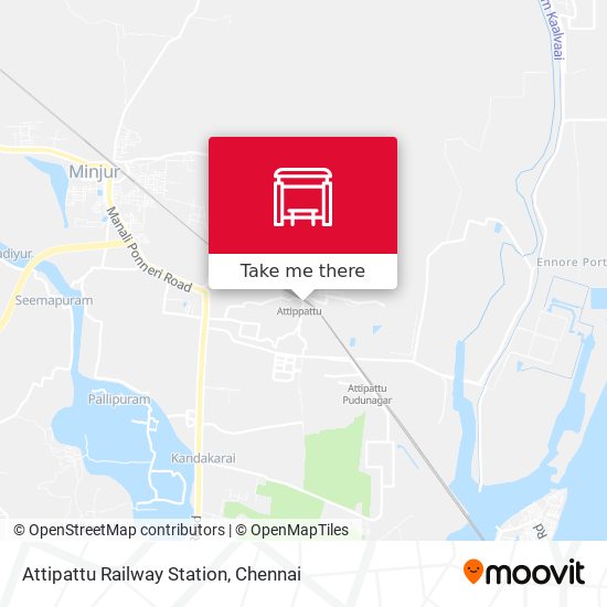 Attipattu Railway Station map