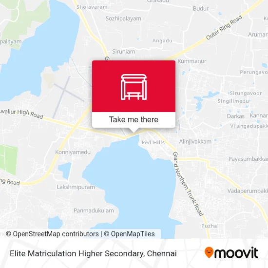 Elite Matriculation Higher Secondary map
