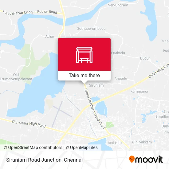 Siruniam Road Junction map