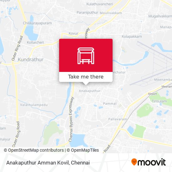 Anakaputhur Amman Kovil map