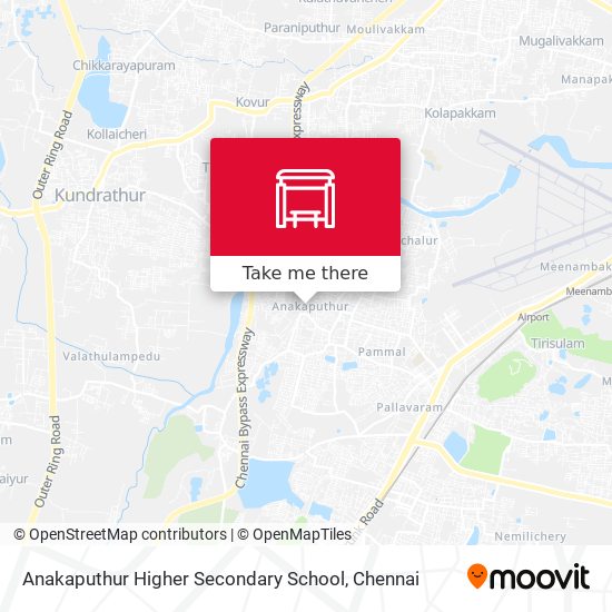 Anakaputhur Higher Secondary School map