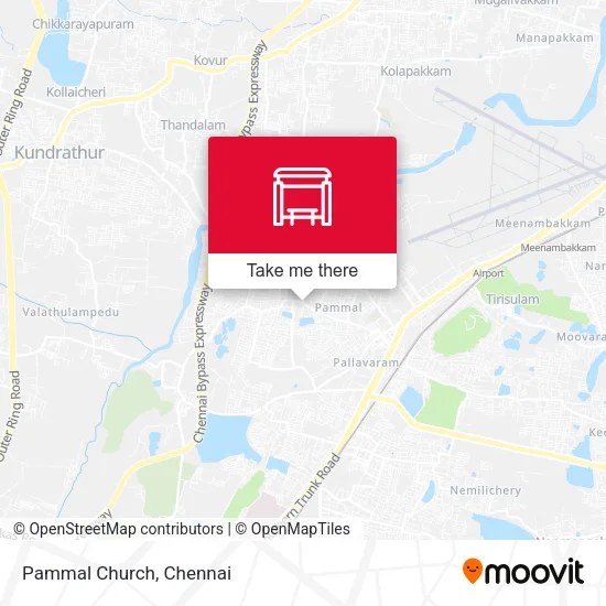 Pammal Church map