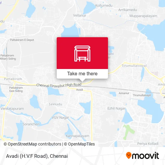 Avadi (H.V.F Road) map