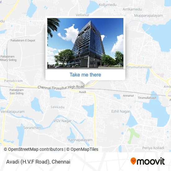 Avadi (H.V.F Road) map