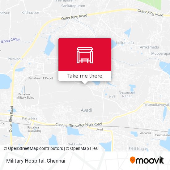 Military Hospital map