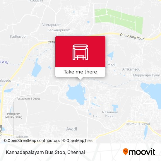 Kannadapalayam Bus Stop map