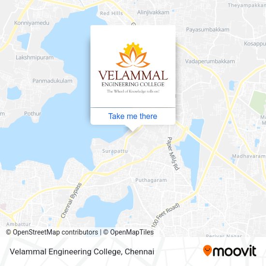 Velammal Engineering College map