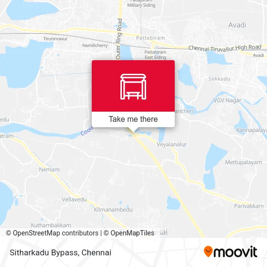 Sitharkadu Bypass map