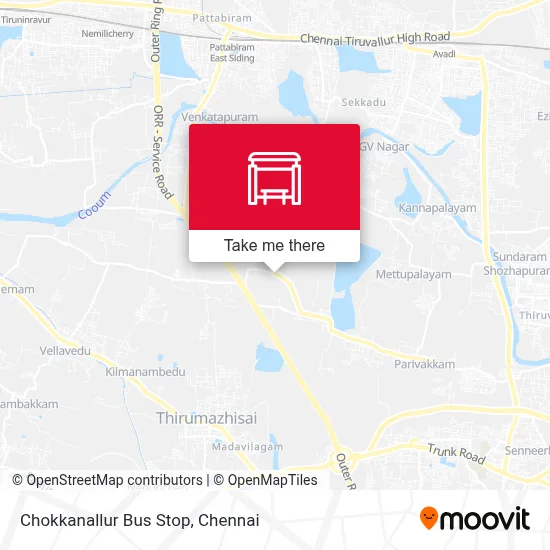 Chokkanallur Bus Stop map