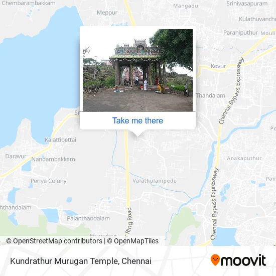 Kundrathur Murugan Temple map