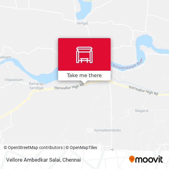 Vellore Ambedkar Salai map